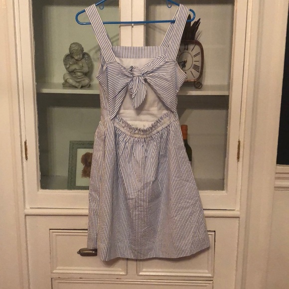 Blue and white seersucker dress from J.Crew - Picture 2 of 2